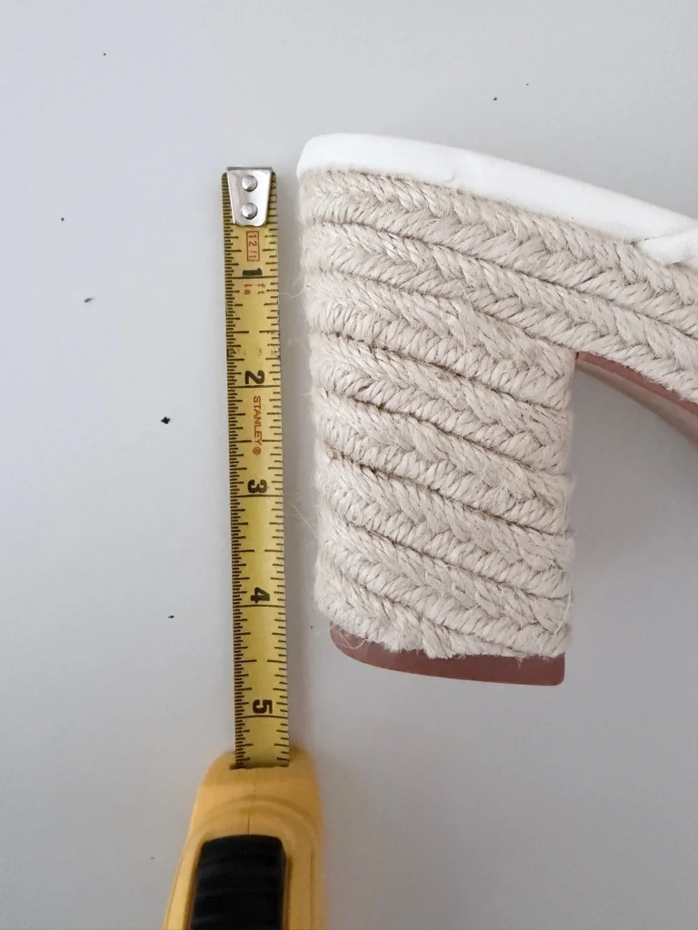 NWOT H&M White Strappy Espadrille Block Heel Sandals